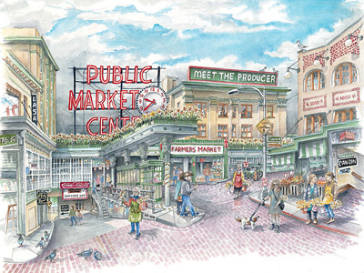 Daffodil Day - Pike Place Market - Limited Edition Print